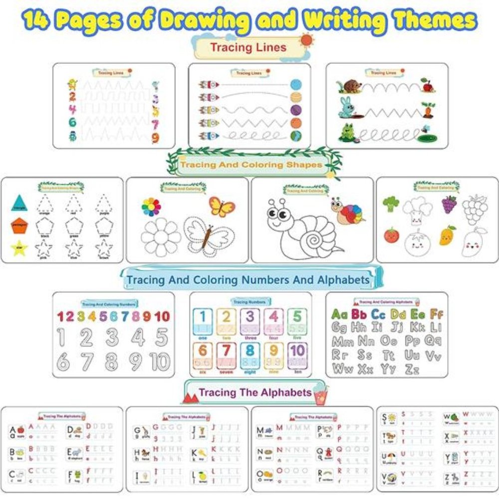 Montessori Preschool Learning Activities Newest 29 Themes Busy Book - Workbook - Picture 3 of 6